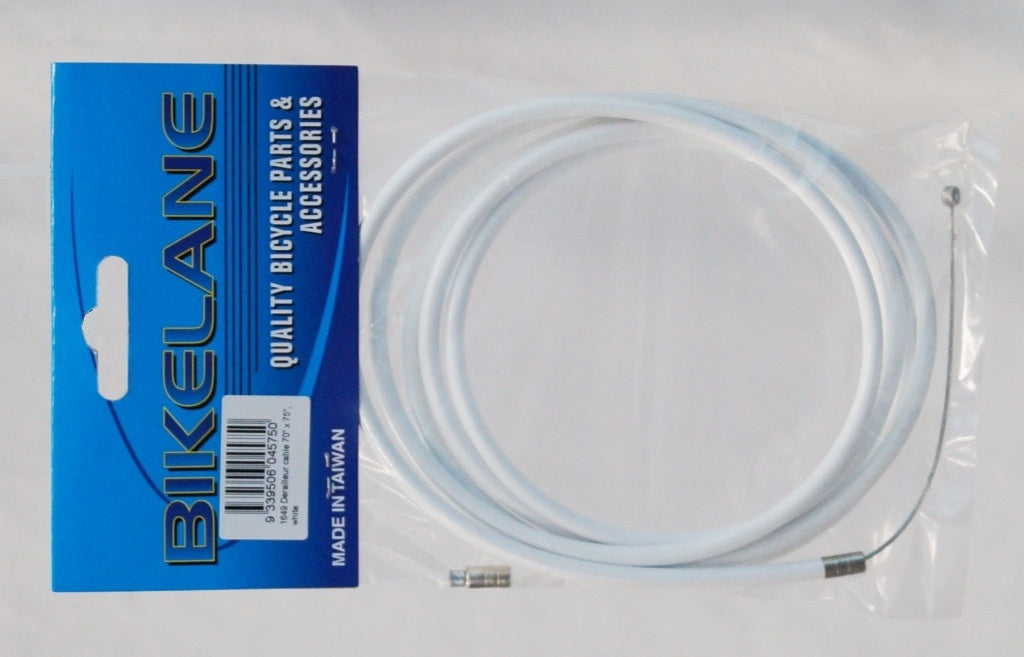 Gear/Derailleur Cable - Inner/Outer 70" X 75" - White