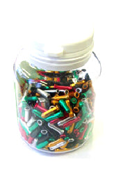 End Cap Inner Wire End Cap - 2.3mm Inside Dia - Mixed Colours (Bottle Of 500)