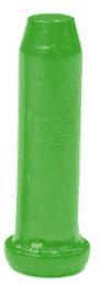 End Cap - Inner Wire End Cap - 2.3mm Inside Dia - Green (Bag Of 50)