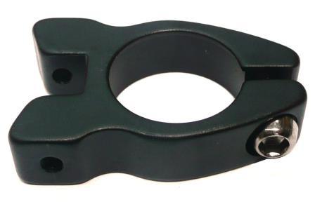 29.8mm Rear Carrier/Seat Clamp With Lip - Black