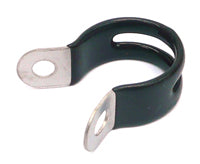 Stay Bracket For Carrier - 22mm - Rubber Coating - Black/Silver (Bag 4)