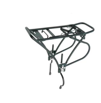 Alloy Adjustable Rear Carrier With Spring Bow For 26" - 29" Disc Bikes - Black