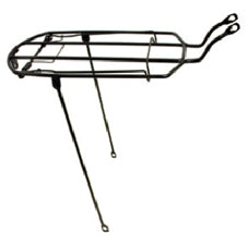 Steel Rear Carrier Rack - 8" Wide For 27" Bikes - Black