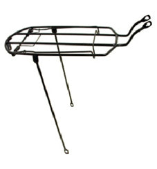 Steel Rear Carrier Rack - 8" Wide For 20" Bikes - Black