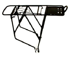 Alloy Rear Carrier Rack For 26" - 700C/29" Bikes With Spring Bow - Black
