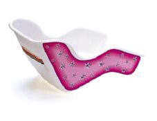 Doll Carrier With Rear Mount Bracket - Stars Design - Pink