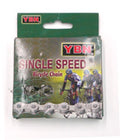 YBN S-410 Chain - 1/2 X 1/8 X 96L - Nickel/Silver