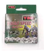 YBN S-410 Chain - 1/2 X 1/8 X 96L - Nickel/Silver