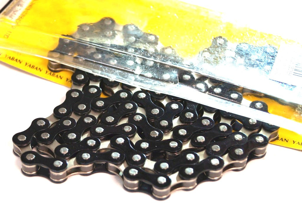 YBN S-410 Chain - 1/2 X 1/8 X 112L - Nickel/Black