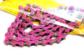 YBN S-410 Chain - 1/2 X 1/8 X 112L - Nickel/Pink