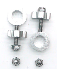 Chain Adjuster - For 14mm Axle - Silver (Sold In Pairs)