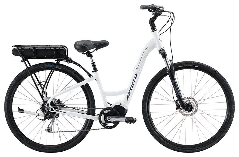Apollo Eon Comfort 20 Electric Bike - Gloss White/Slate