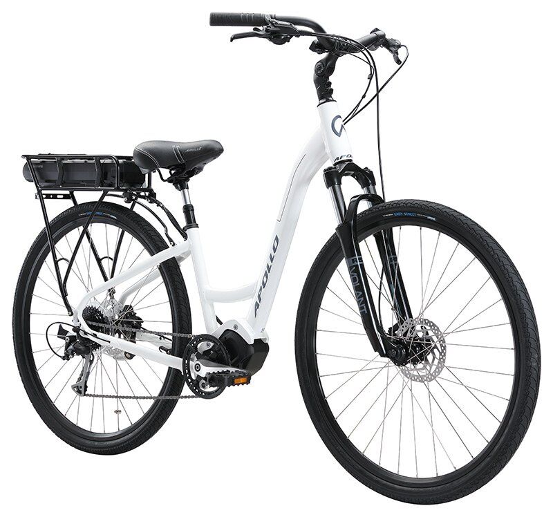 Apollo Eon Comfort 20 Electric Bike - Gloss White/Slate