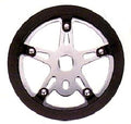 Chain Ring 1/2 X 1/8 X 40T - For Opc - With Black Double Guard - Silver