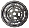 Triple Chainwheel - For Opc - Steel - 1/2" X 3/32" - 48/38/28T - With Guard - Black