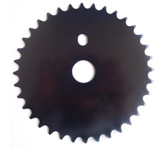 Steel Chain Ring - 1/2" x 1/8" x 36T - Black