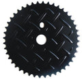 Checkerplate Steel Chain Ring - 1/2" x 1/8" x 44T - Black