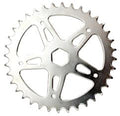 Chain Ring 1/2 X 1/8 X 36T - For Opc 16" Bikes - With 21mm Hexagon Hole To Fit Small BB - Steel - Silver