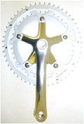 Alloy Chainwheel Set 170mm X 42T/52T - Diamond Taper - Hi Polish Silver (BCD 130)