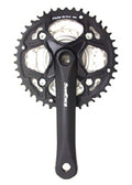 Alloy Chainwheel Set 170mm X 24/34/42T - 90 Deg Crank Hole - 7/8 Speed - Black