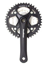 Alloy Chainwheel Set 170mm X 24/34/42T - 90 Deg Crank Hole - 7/8 Speed - Black
