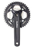 Alloy Chainwheel Set 170mm X 22/32/42T - 90 Deg Crank Hole - 7/8 Speed - Black