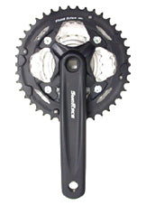 Alloy Chainwheel Set 170mm X 22/32/42T - 90 Deg Crank Hole - 7/8 Speed - Black