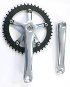 Alloy Single Chainwheel Set - 3/32 X 44T - 170mm - Silver - 130mm BCD