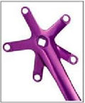Alloy 170mm Crankset - 130 BCD - Uses 103mm BB - Single Speed - Purple