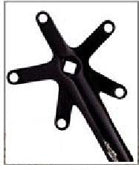 Alloy 170mm Crankset - 130 BCD - Uses 103mm BB - Single Speed - Black