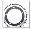 Chain Ring 44T X 130 BCD For Single Speed - Alloy - 1/2 X 3/32 - Grey