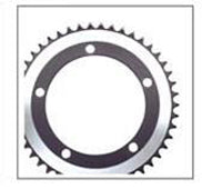 Chain Ring 44T X 130 BCD For Single Speed - Alloy - 1/2 X 3/32 - Grey