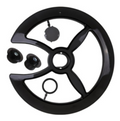 Chainwheel Cover - Plastic Universal - 46T - 48T - Black