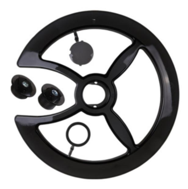 Chainwheel Cover - Plastic Universal - 46T - 48T - Black