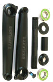 Crank Set - 3 Piece - 175mm - Sealed Bearing - Mid - 19mm x 8T Spindle - Black