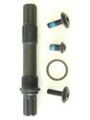 Chromoly Spindle - American Type - 8T - 19mm For Loose Ball BB - 150mm Long