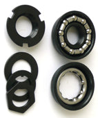 Bottom Bracket Parts - American Type Loose Ball - Set Of 9 Pieces - Black