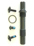 Chromoly Spindle - Mid Type - 8T - 19mm For Loose Ball BB - 155mm Long