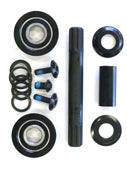 Sealed Bottom Bracket Set - 8T - 19mm - American - Chromoly Spindle - Black