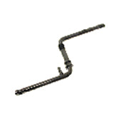 One Piece Crank - 170mm - With Pivot - Cold Forged - Black