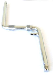 One Piece Crank - 170mm - With Pivot - Cold Forged - Silver