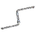 One Piece Crank - 114mm 4.1/2 - Hexagon Hole - Silver