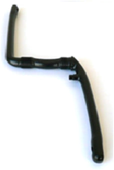 One Piece Crank - 175mm - With Pivot - Chromo - Black