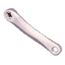 Crank Arm LH 165mm - Diamond Taper - Low Profile - Alloy - Silver