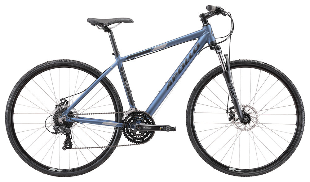 Apollo Transfer 20 Hybrid Bike - Matte Slate/Black