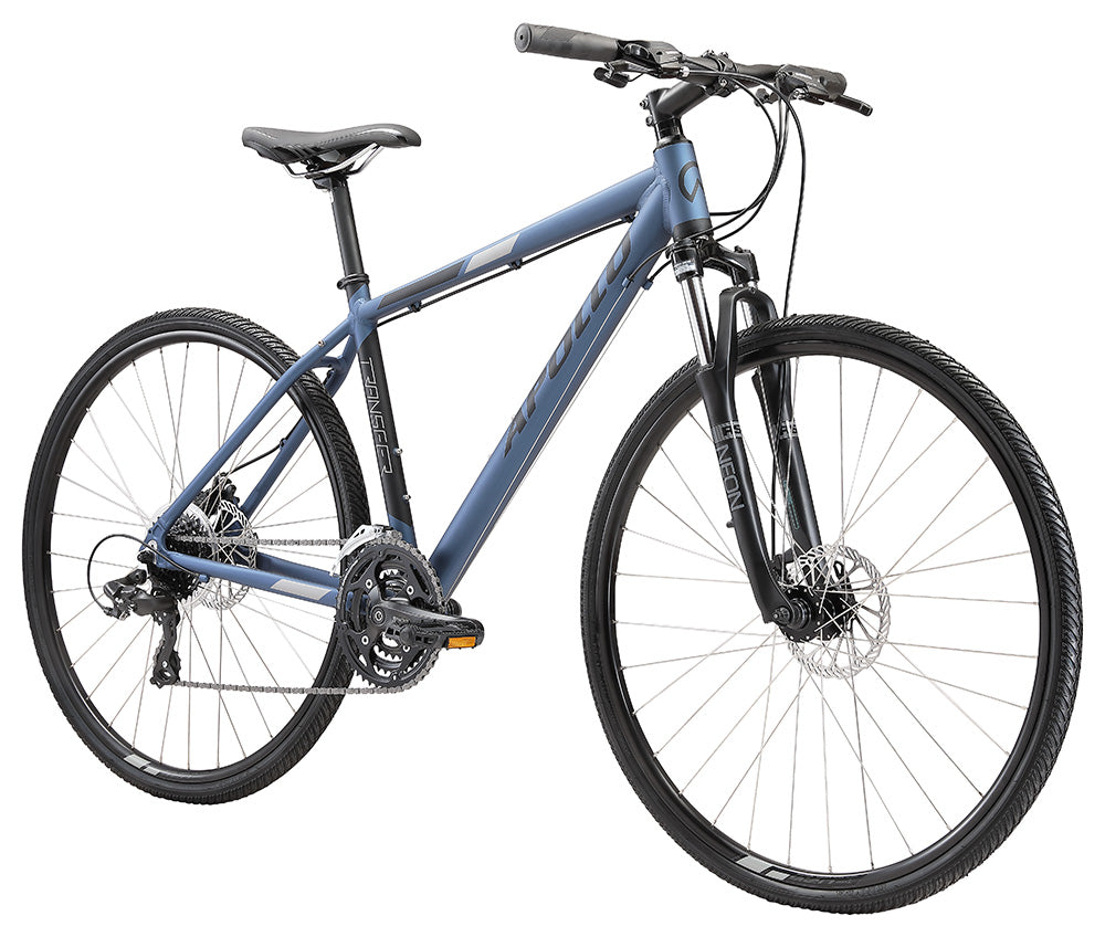 Apollo Transfer 20 Hybrid Bike - Matte Slate/Black