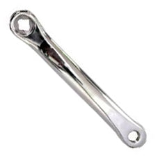 Crank Arm LH 140mm - Diamond Taper - Steel - Chrome
