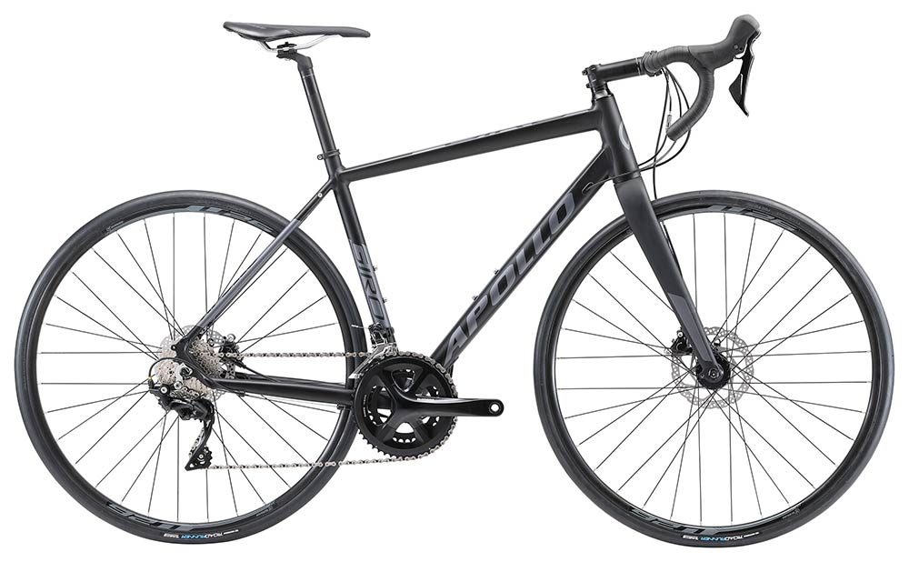 Apollo Giro 40 Road Bike - Matte Black/Charcoal