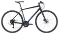 Apollo Exceed 20 Disc Flat Bar Road Bike - Matte Black/Charocal/Blue
