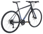 Apollo Exceed 20 Disc Flat Bar Road Bike - Matte Black/Charocal/Blue